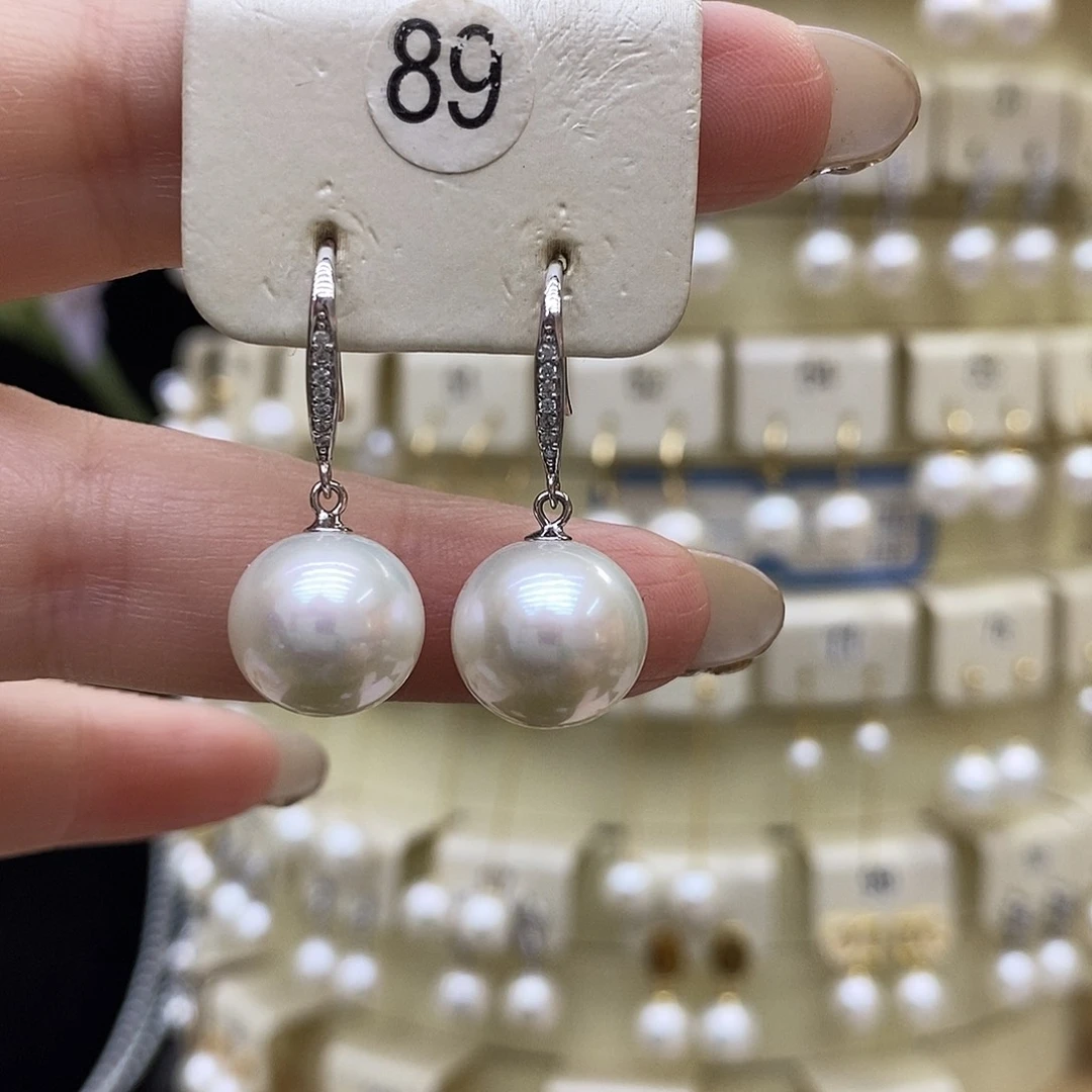 耳饰淡水珍珠银S925镶嵌