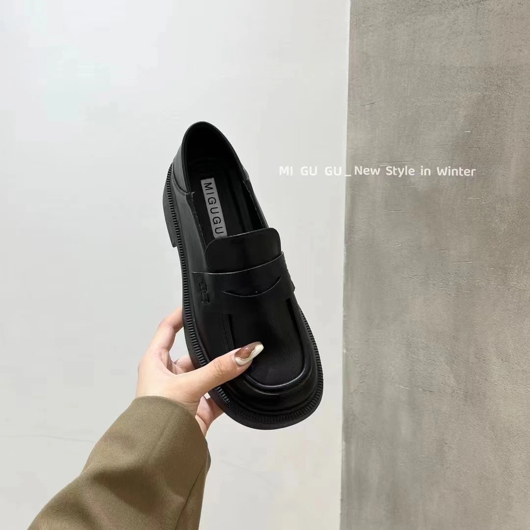 复古秋冬百搭“加绒”皮鞋2688-2A（福利）