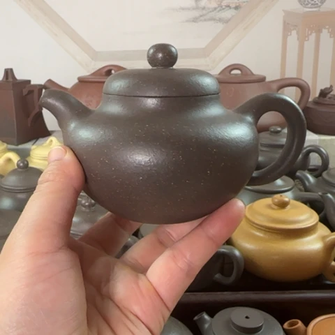 茶壶紫砂梨皮天青200cc