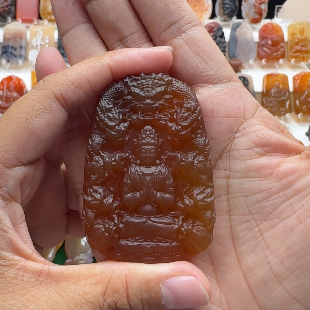 孤***风玛瑙/玉髓未镶嵌颈饰