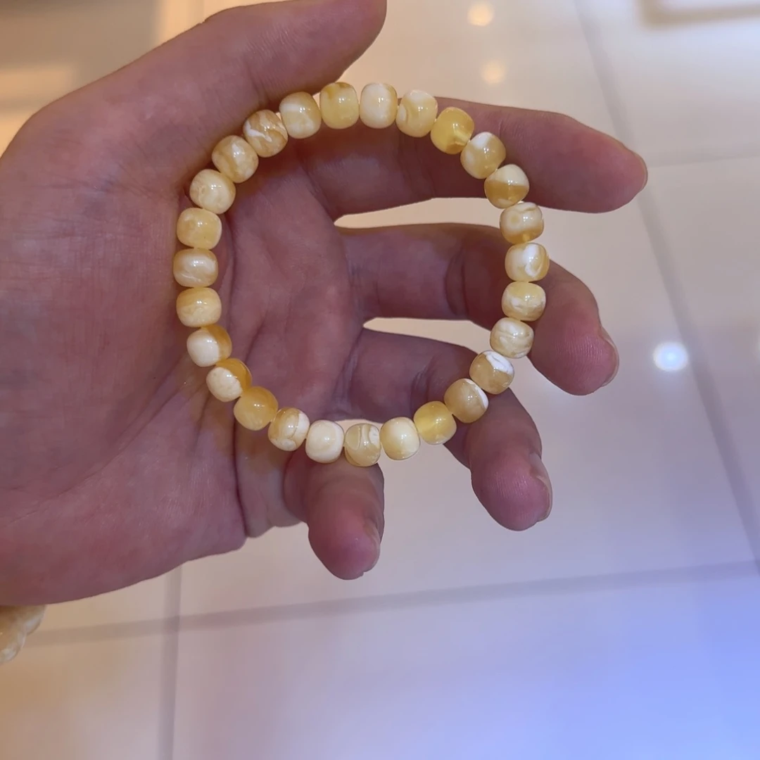 未镶嵌琥珀手链蜜蜡