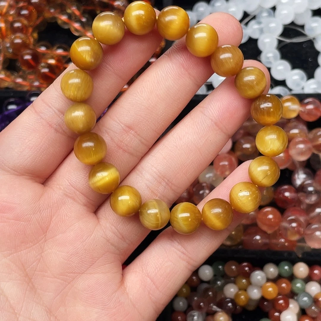 未镶嵌手链水晶南非金虎眼10+