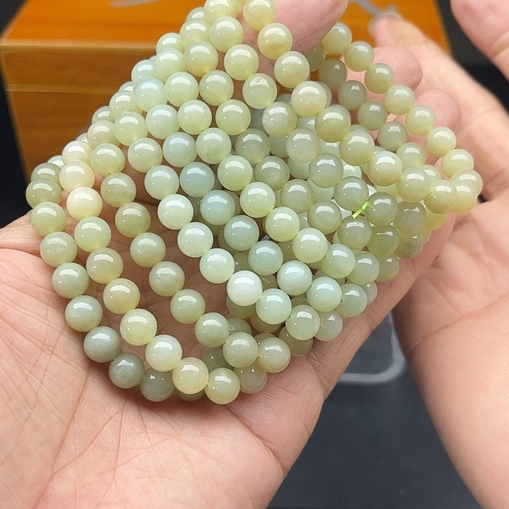 和田玉未镶嵌颈饰新疆和田玉且末料手串卡8