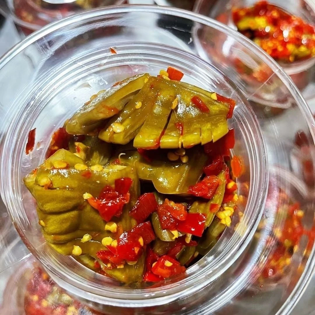 新鲜特产刀豆湖南新化农家手工传统腌制老坛酸辣香辣饭菜1000g