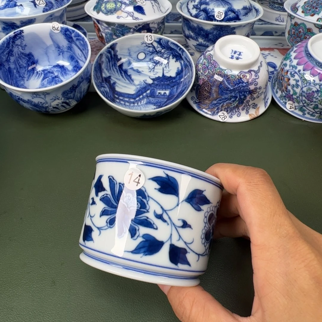 景德镇纯手工纯手绘茶具木木14