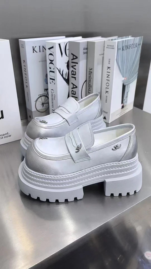 网红爆款乐福鞋新款增高百搭休闲小个子时尚单鞋潮鞋女8578-12