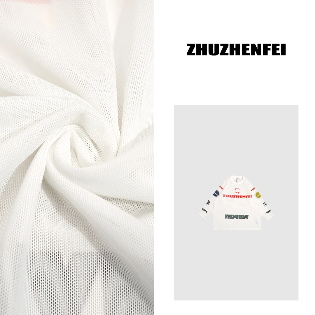 ZHUZHENFEI【外星人】白色百搭宽松百搭显瘦长袖T恤Z352096