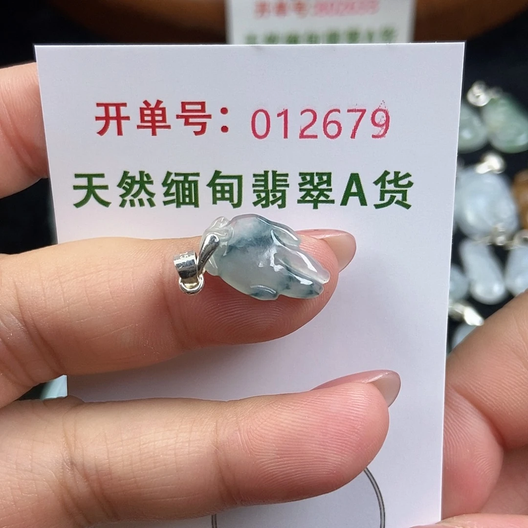 翡翠未镶嵌颈饰天然