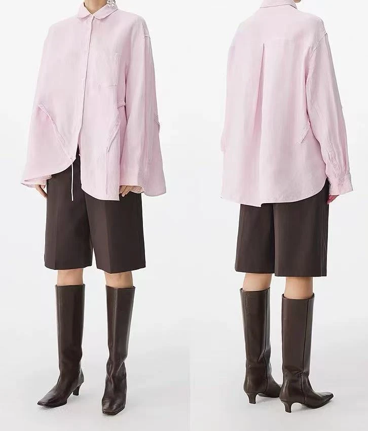 【思雅】511秋季新款宽松衬衫