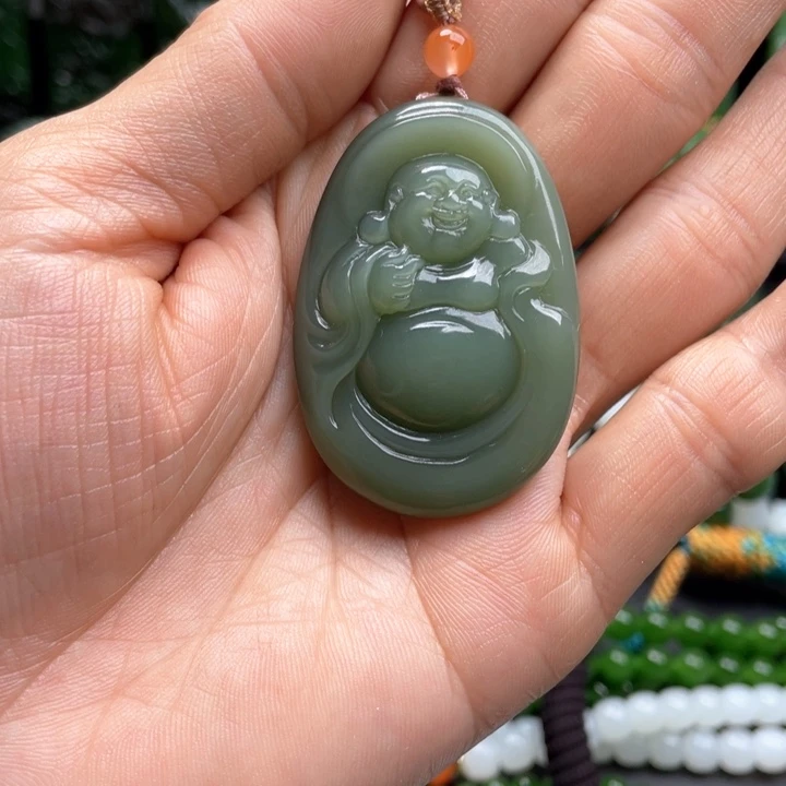 和田玉（碧玉）未镶嵌颈饰