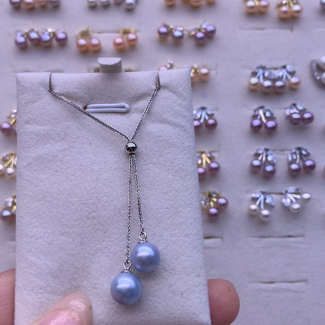 淡水珍珠耳饰合金