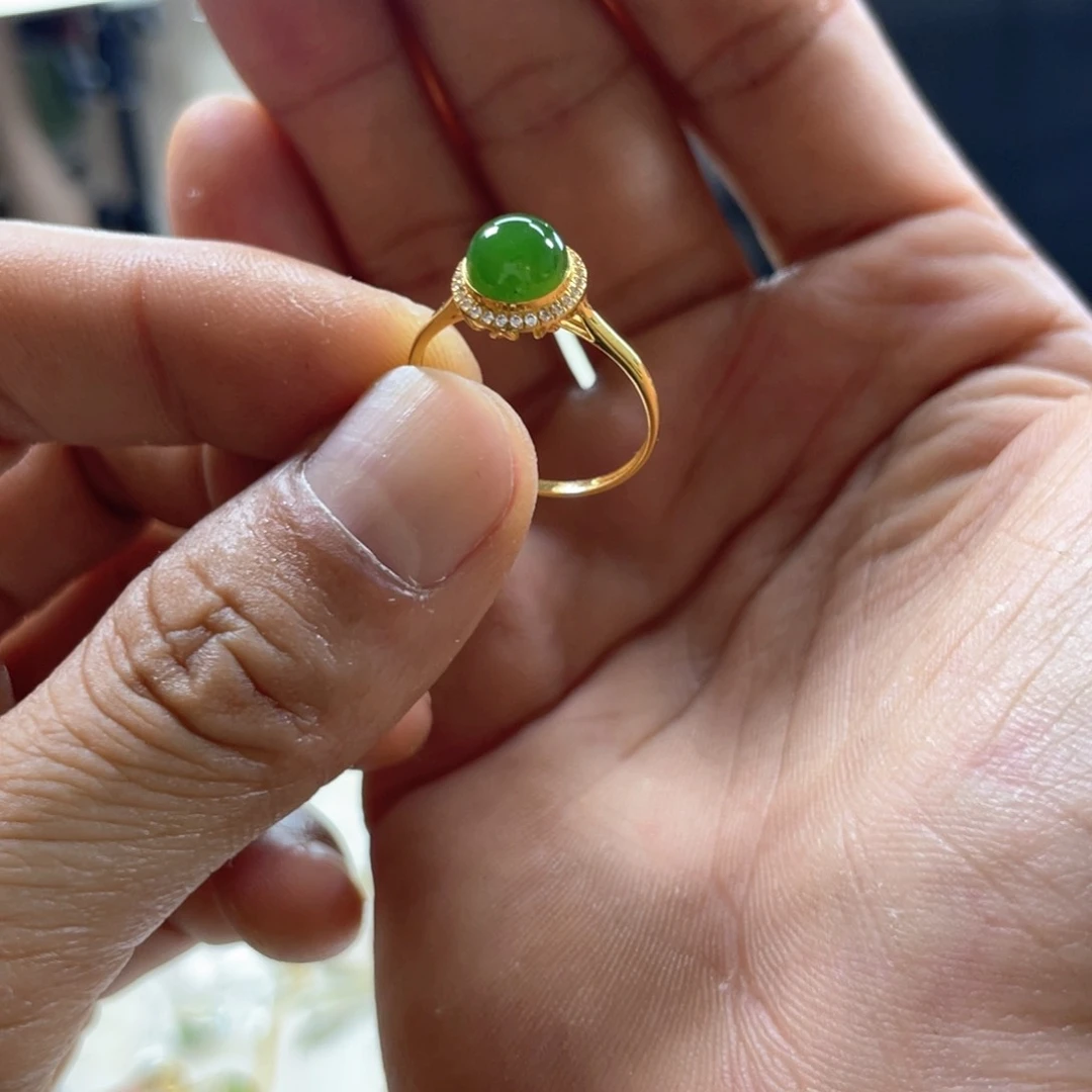 手链18K金镶嵌和田玉