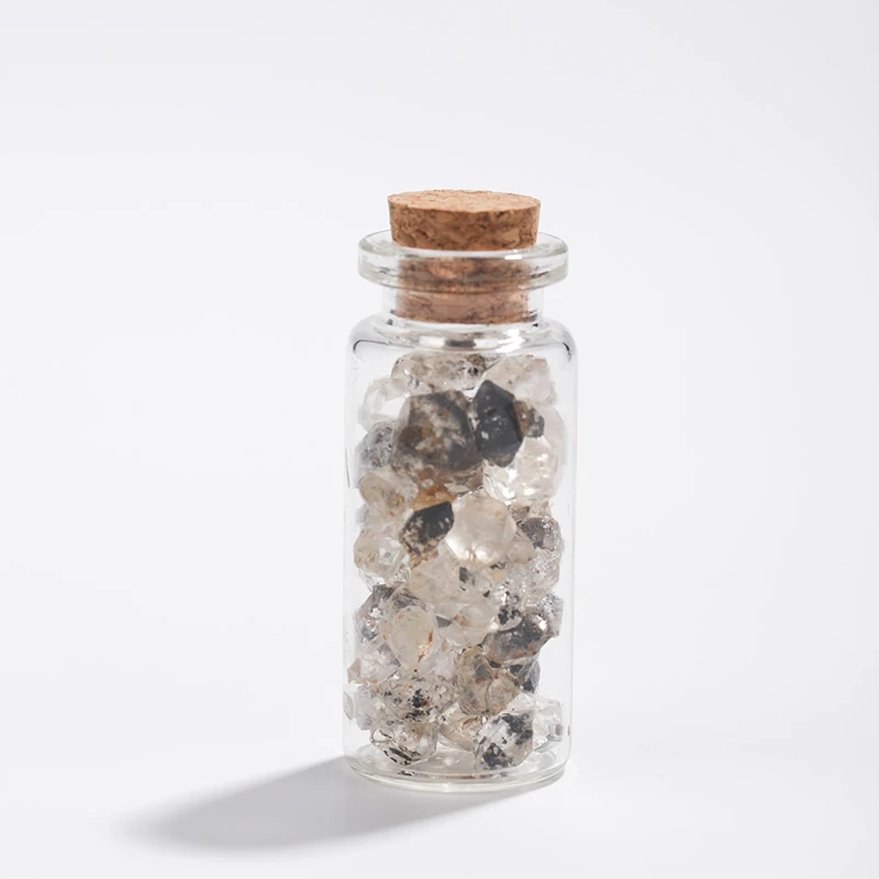 【小布专属】闪灵钻水晶原石颗粒瓶装摆件赫尔基蒙水晶原石颗粒摆件