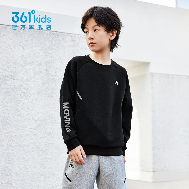 361°kids童装男女童套头卫衣2025年春季运动休闲新款中大童上衣