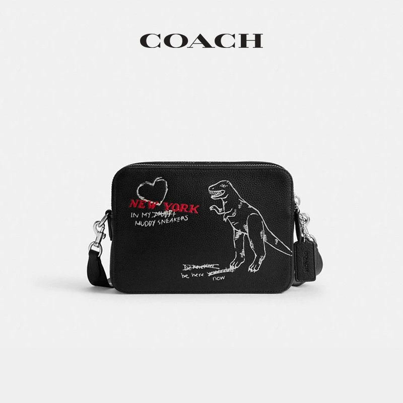 【银泰百货WL】蔻驰男士SKETCH印花CHARTER24号斜挎单肩包通勤CAK20