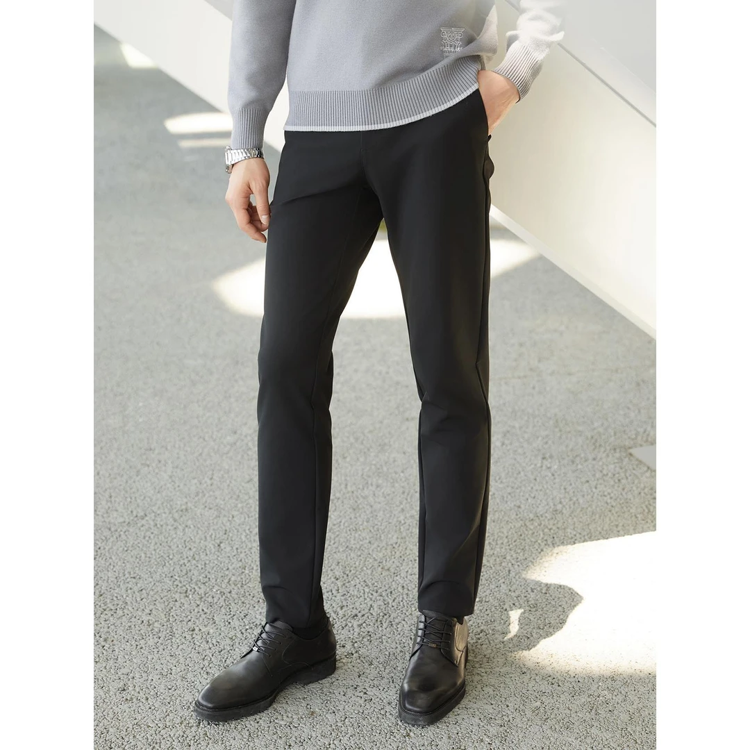 Lilanz/利郎百搭长裤商务休闲透气夏季水洗休闲裤弹力-24QXK002