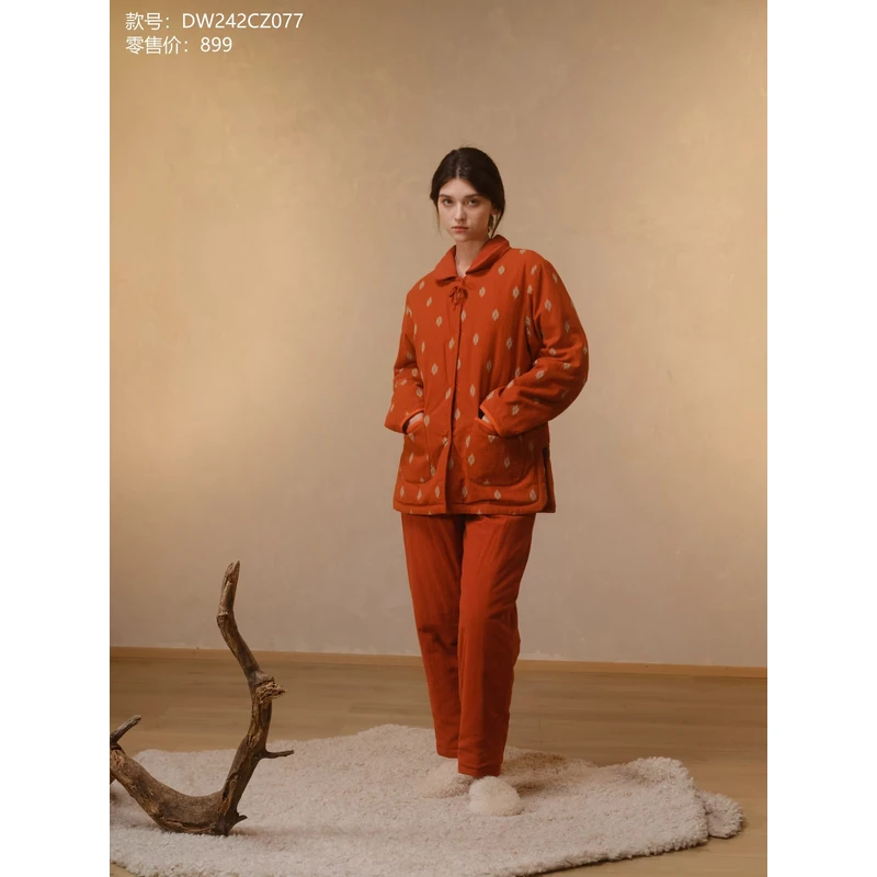 【海城朵朵专属】242-077朵朵可可女24秋冬家居服套装