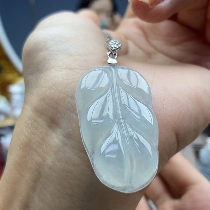 翡翠银S925镶嵌颈饰吊坠3