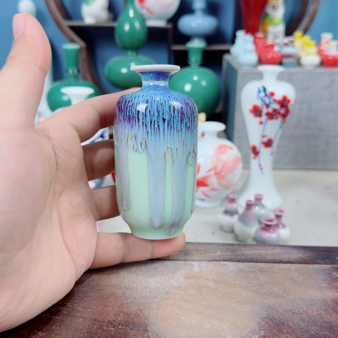 陶瓷手工小花器摆件