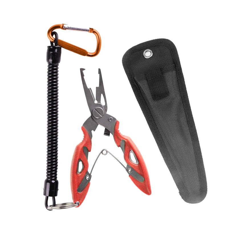 不锈钢多功能路亚钳钓鱼专用剪线开双圈控鱼器取钩渔具剪刀钳