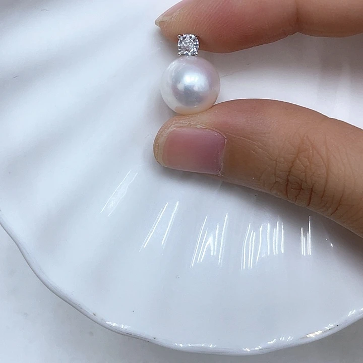 银S925镶嵌颈饰海水珍珠