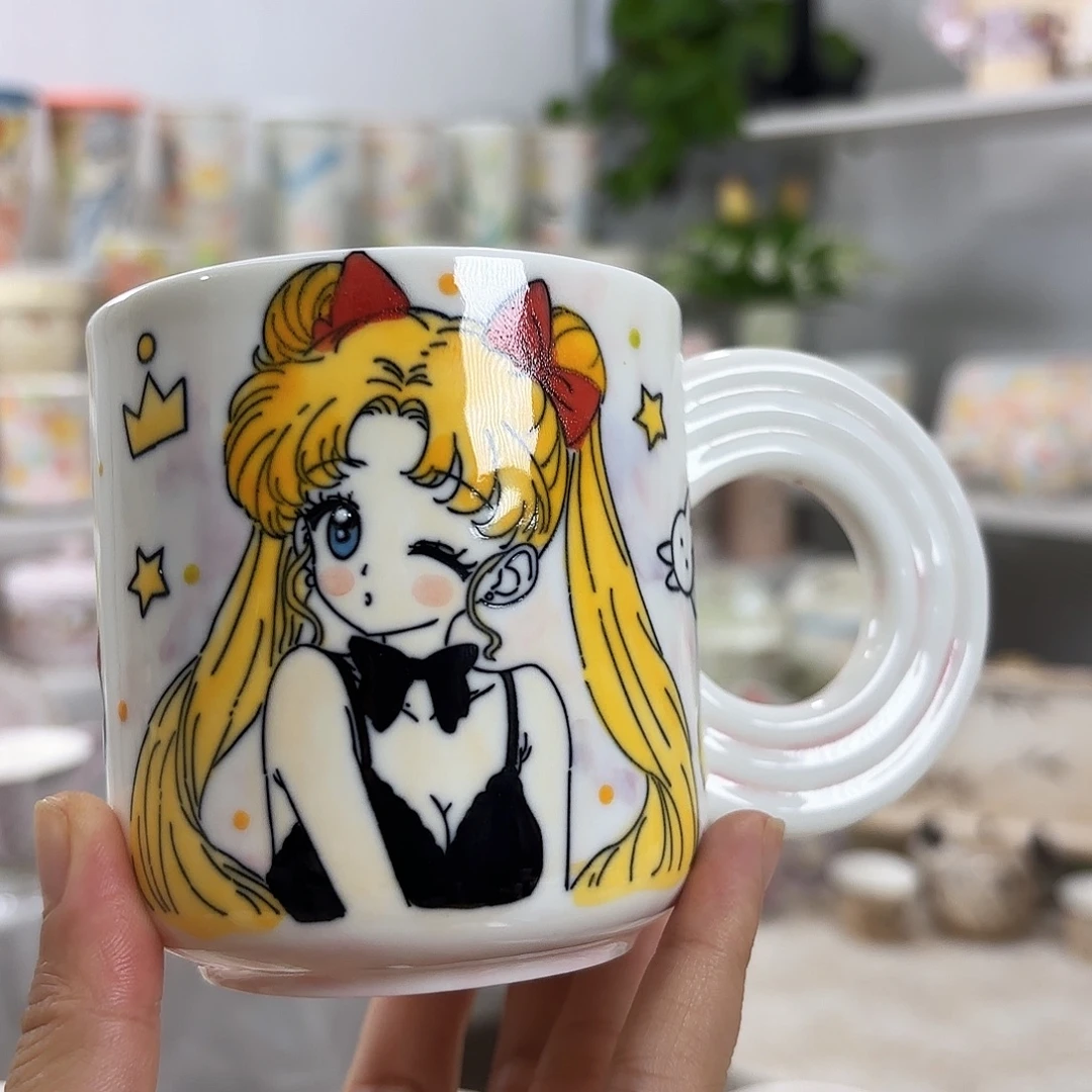 手绘创意高温釉下彩陶瓷