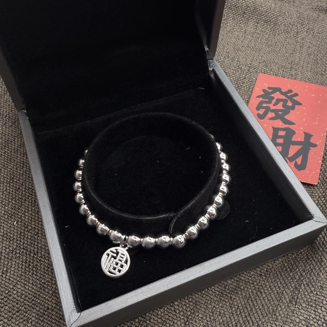 足银手链 D38福牌银手链
