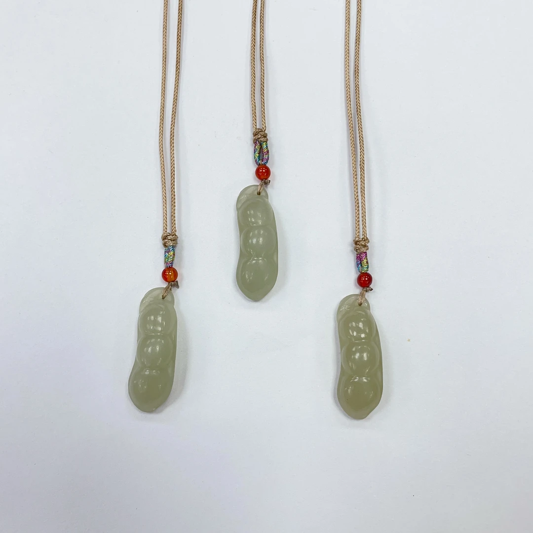 天然和田玉福豆吊坠多样性拍一发一w