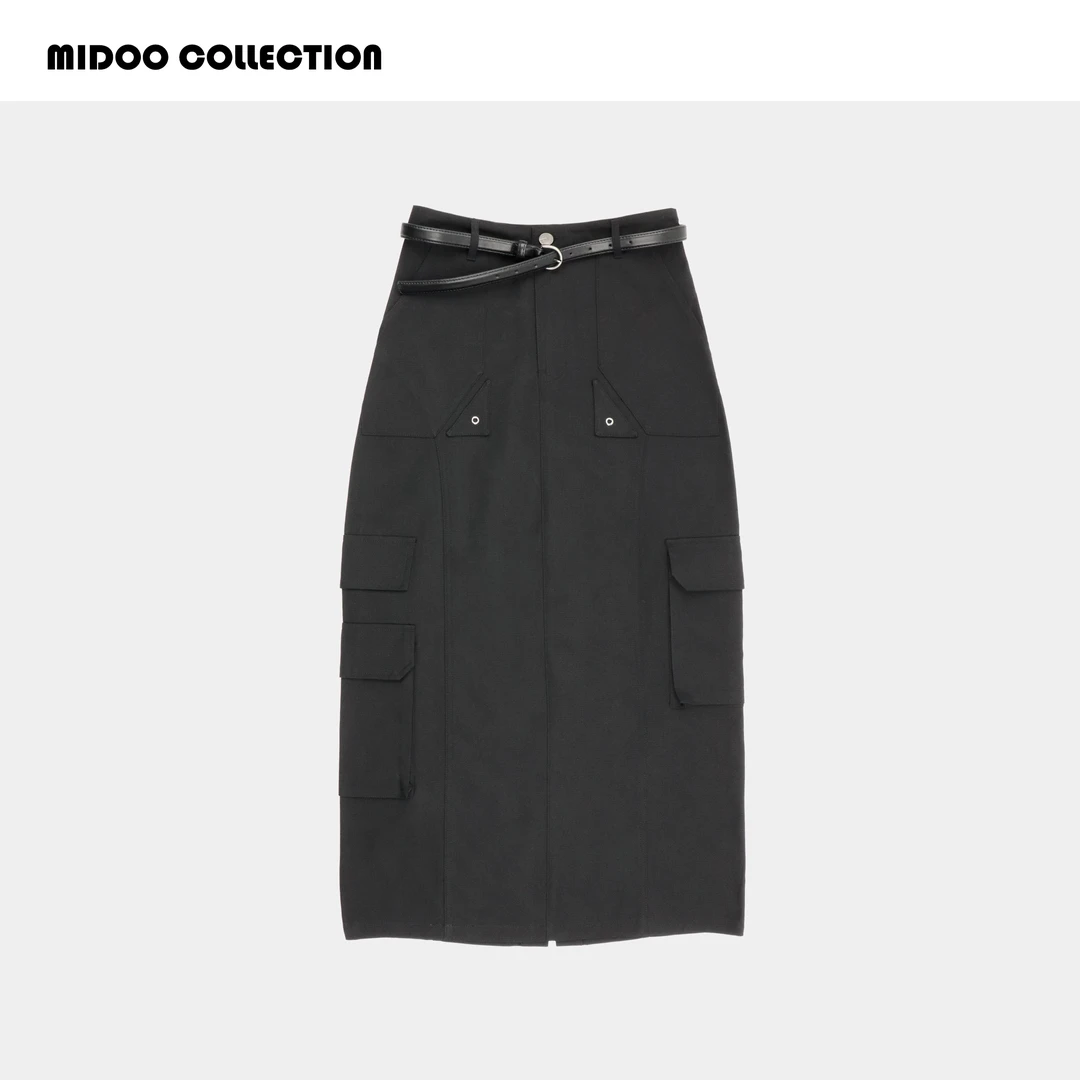 MIDOO 重工腰带工装裙