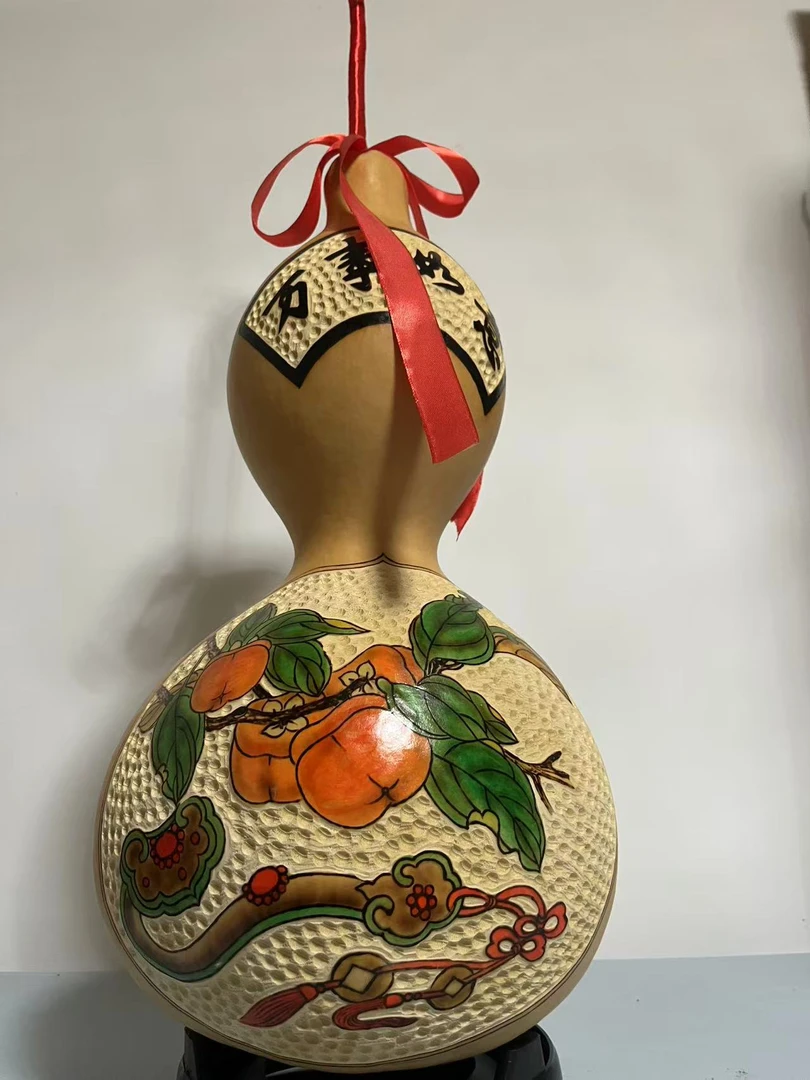 热销大号天然葫芦摆件非遗手作天然葫芦摆件精工雕刻天然葫芦摆件
