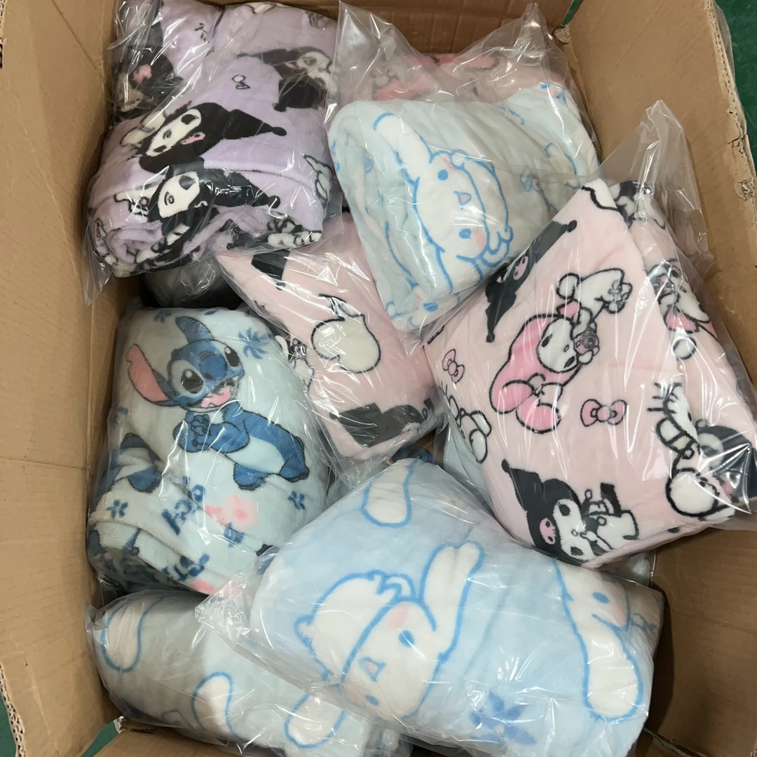 亲肤秋冬可爱卡通风法兰珊瑚绒毛毯9261