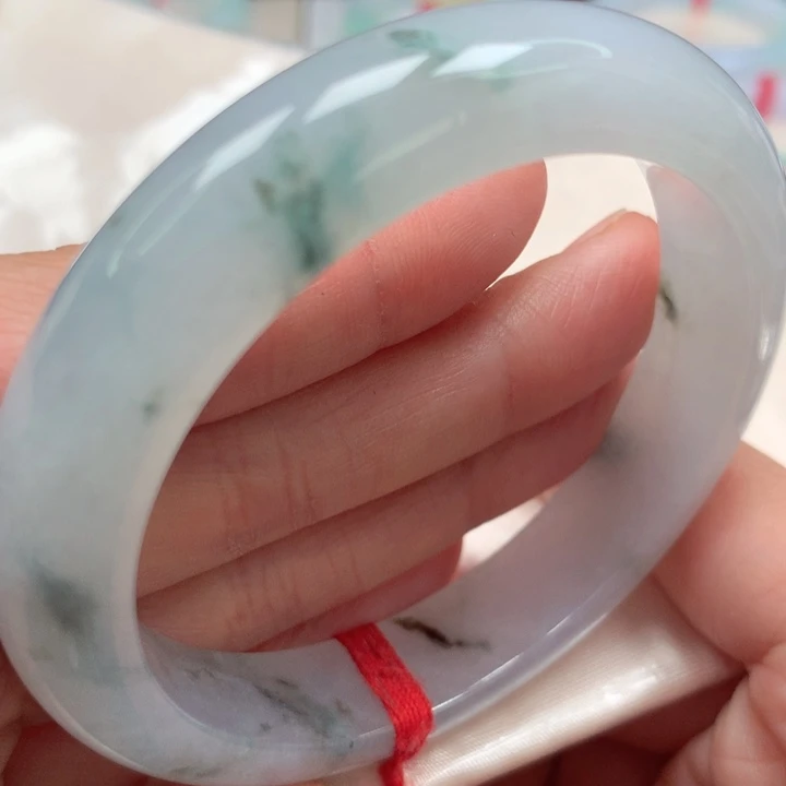 翡翠手镯未镶嵌水墨画59号