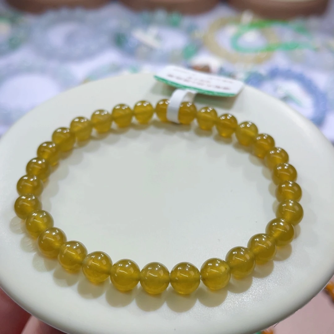 未镶嵌手链翡翠茶黄卡6