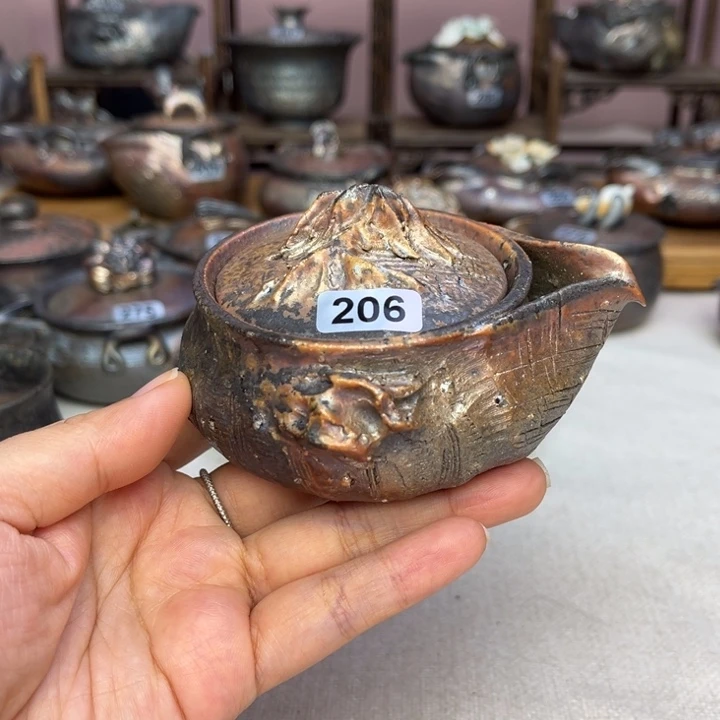 壶裸柴烧陶瓷茶具