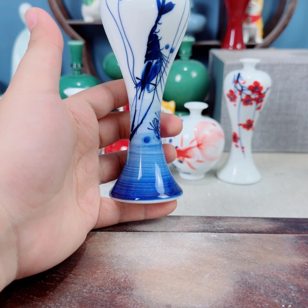 陶瓷手工小花器摆件