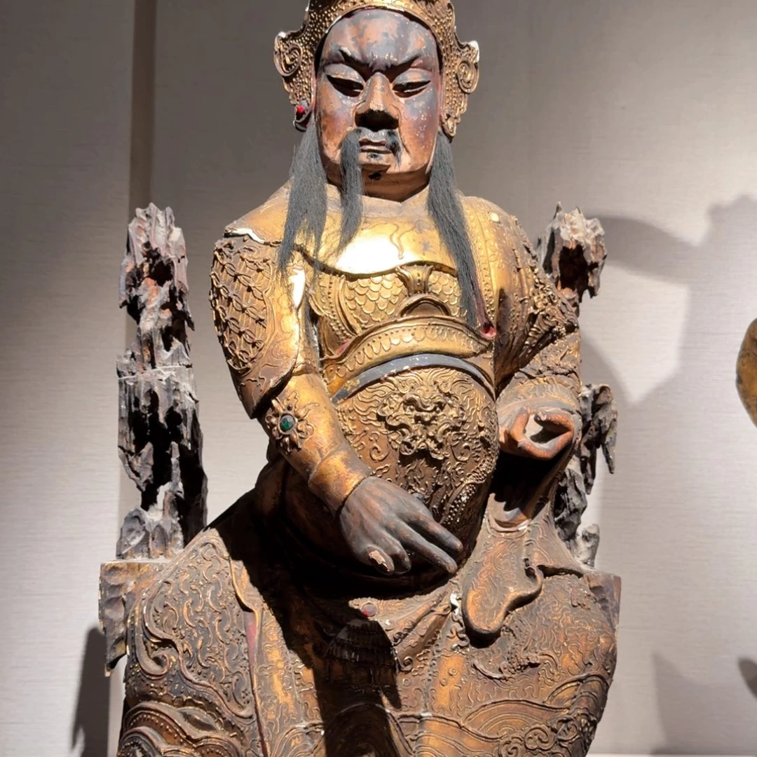 香榧木闽工武财神关羽像