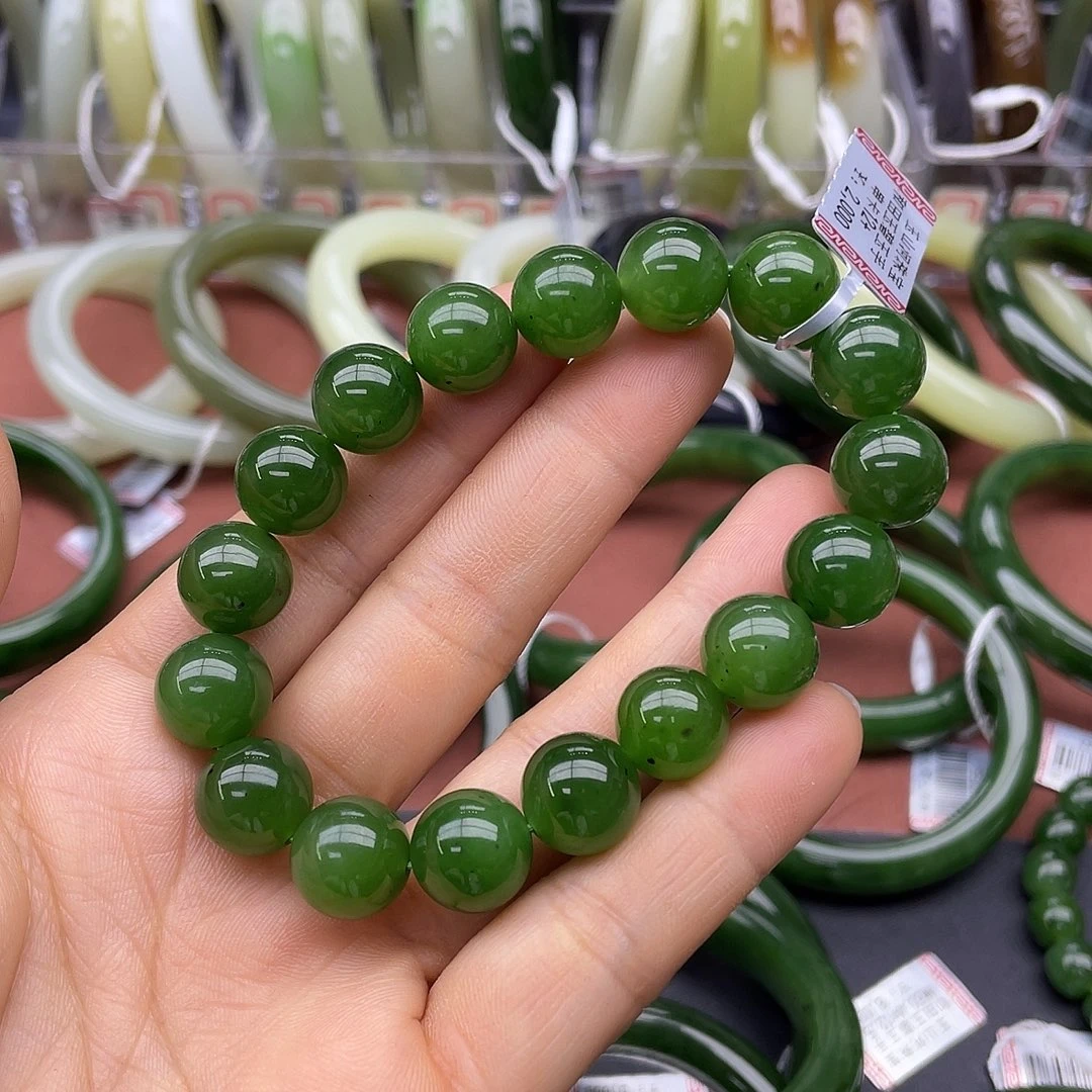 和田玉未镶嵌手链卡12