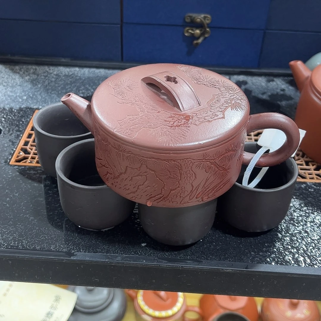 紫砂茶杯紫砂壶一壶4杯