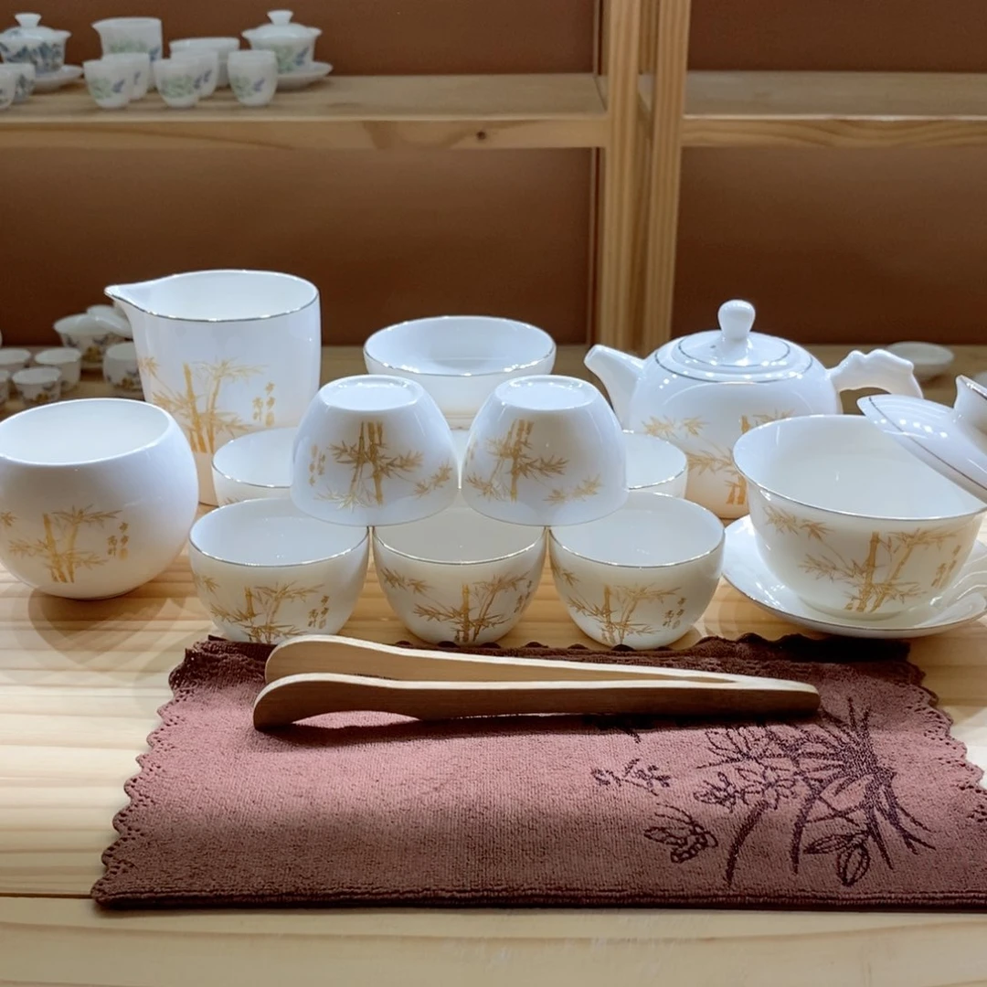 玉瓷居茶具套组步步高升16