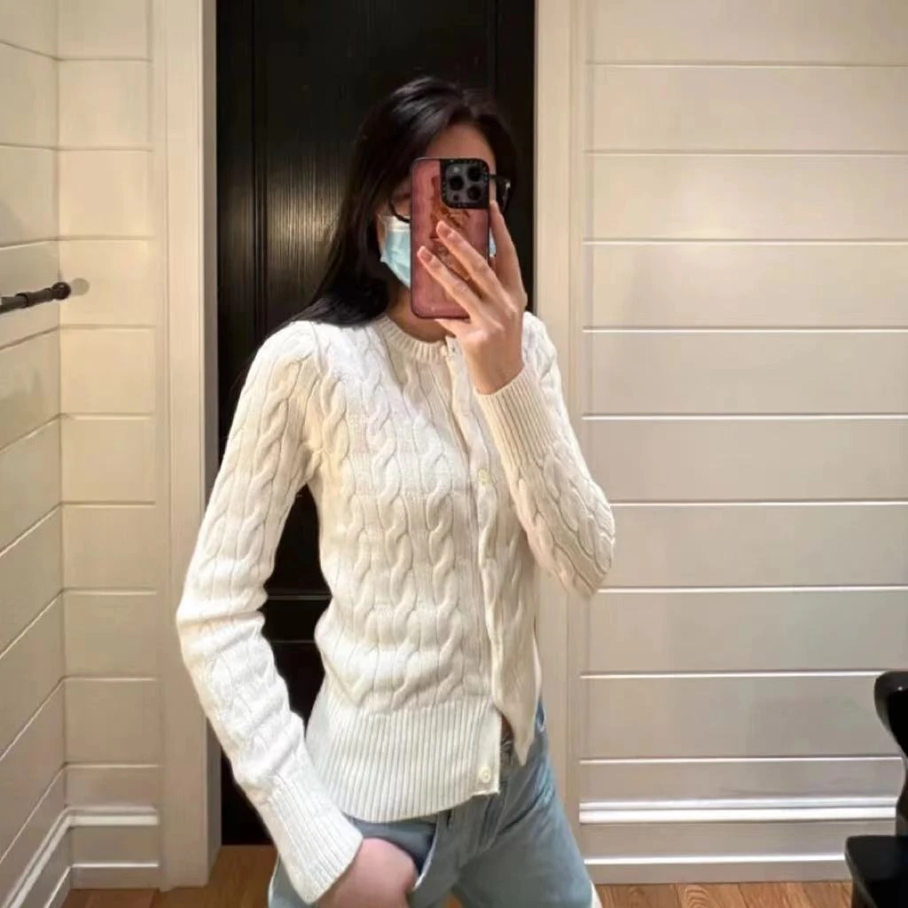 BSYPIN/伯尚优品  2024春新款时尚刺绣修身针织棉长袖开衫--23124