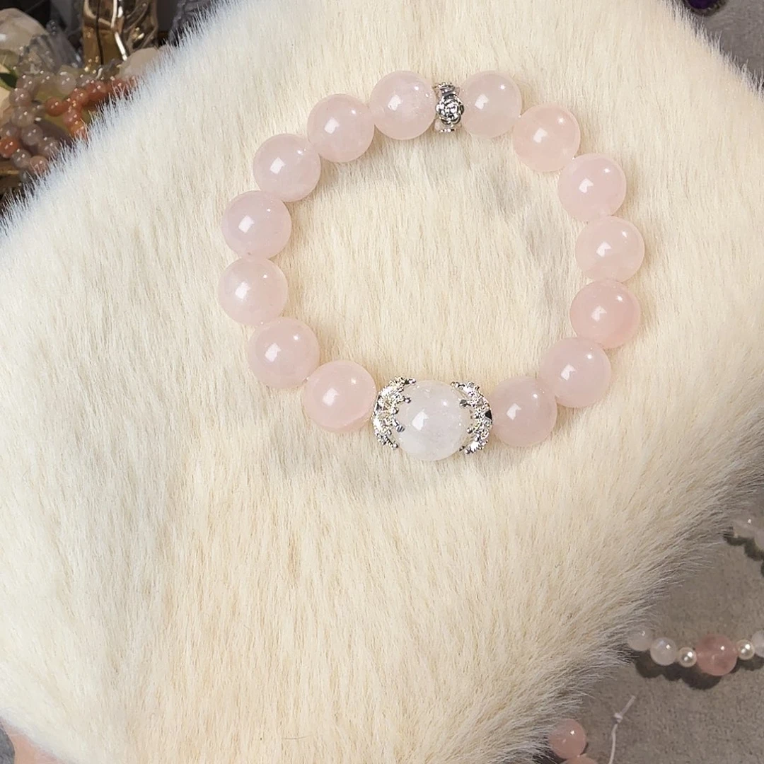 和***理水晶未镶嵌手链粉水晶