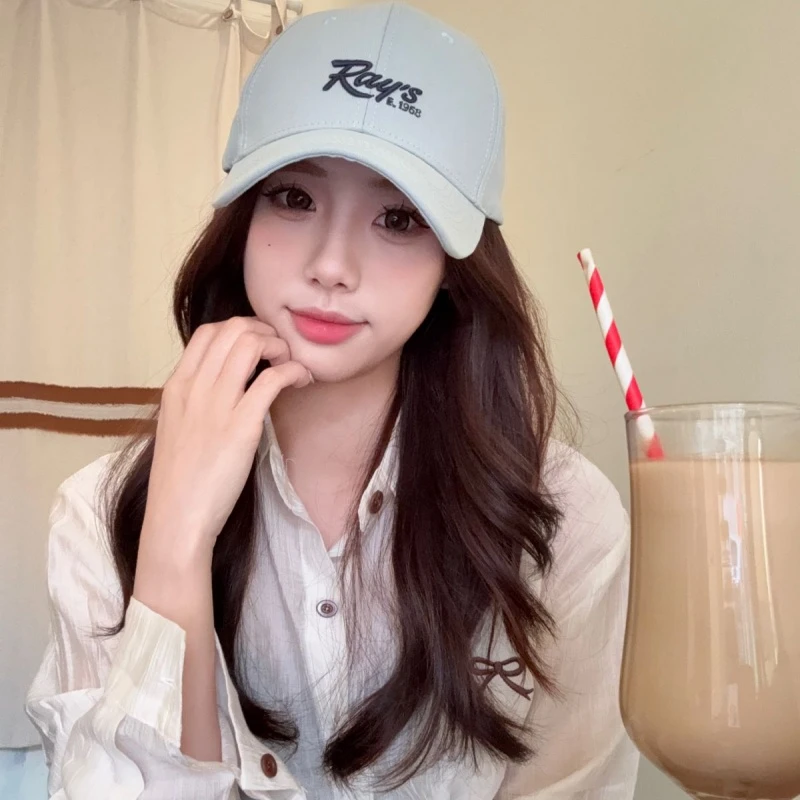 2025年春秋季韩版刺绣字母棒球帽女百搭遮阳显脸小大头情侣鸭舌帽