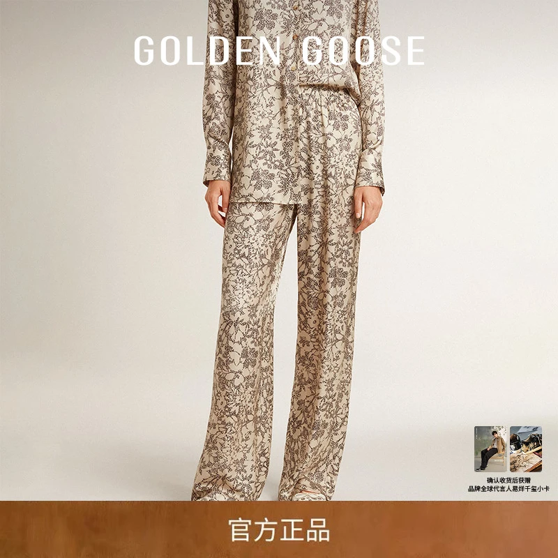 GoldenGoose女Journey25新品花卉印花慢跑裤GGDB