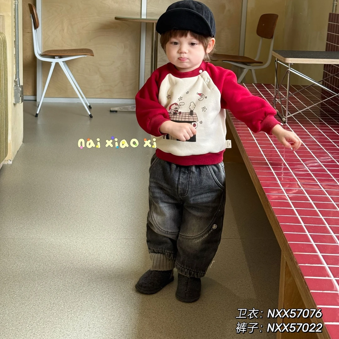 57022-奶小西休闲牛仔裤