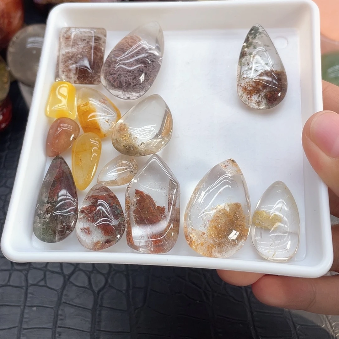 不***水珠宝半成品未镶嵌发晶18