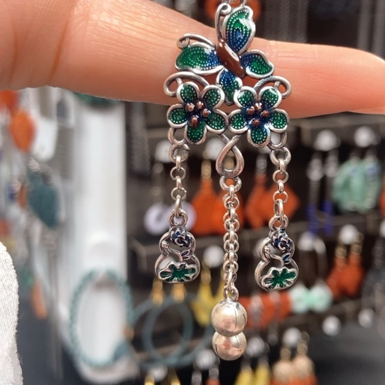 【闪购商品】翡翠耳饰银S925镶嵌﹏****ᐝ优化处理耳饰