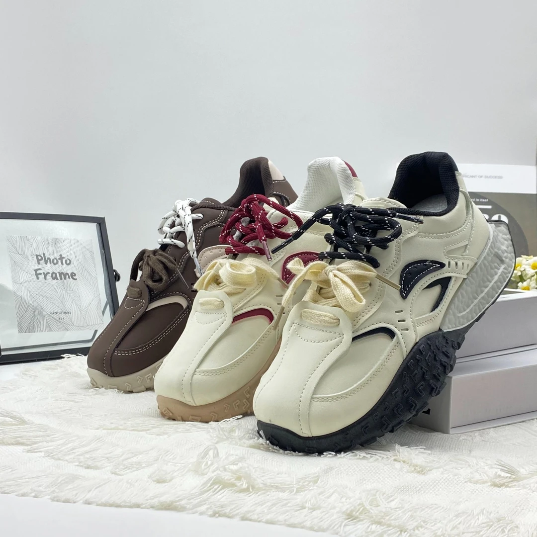 2025德训鞋春款小蛮腰阿甘鞋百搭厚底休闲时尚ins