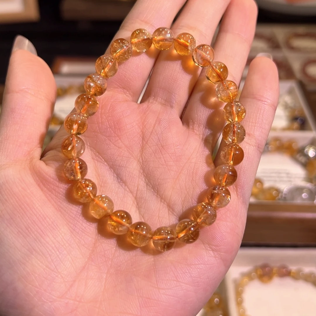 水晶手链未镶嵌黄塔晶