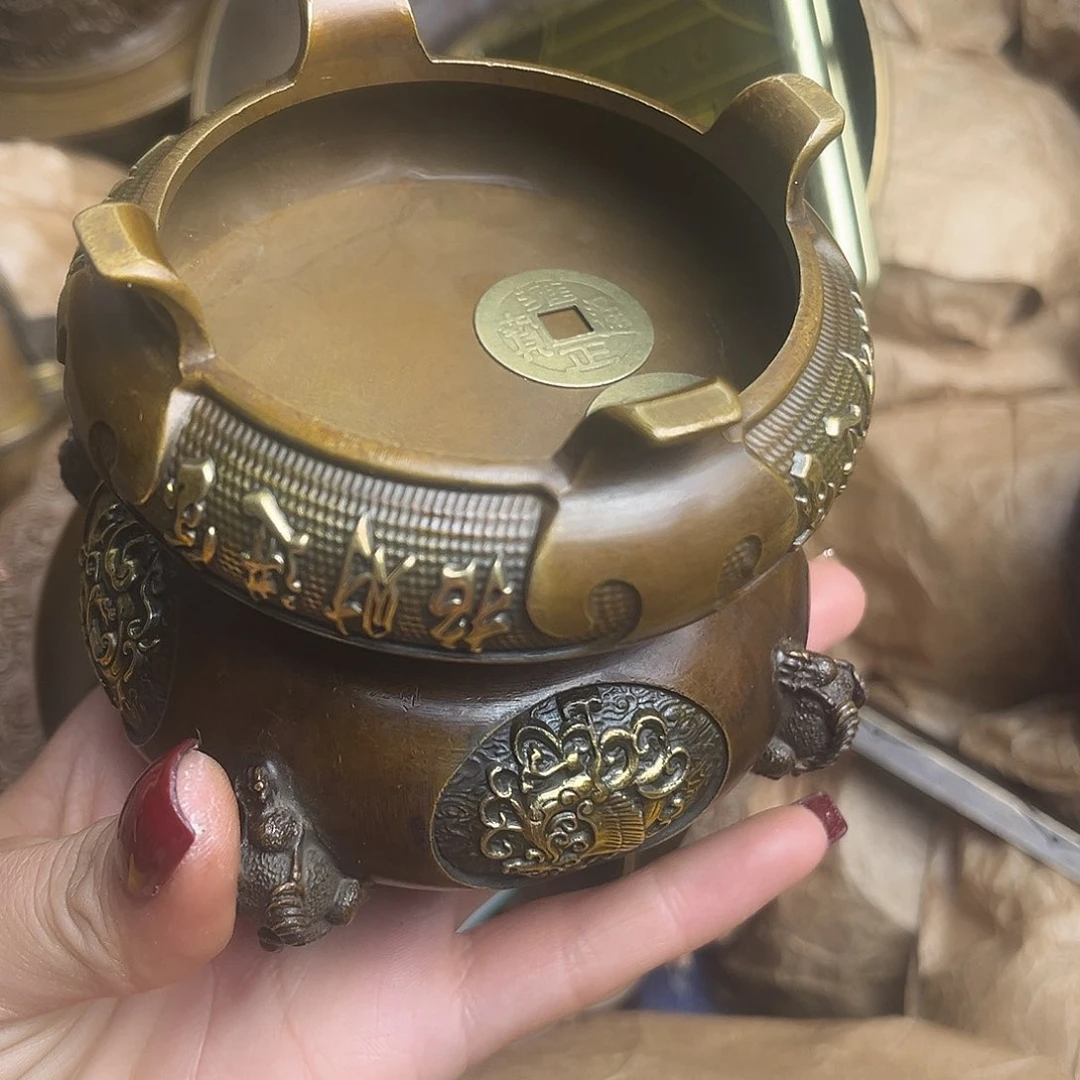 原矿风磨铜精美聚宝盆