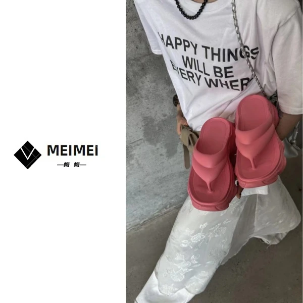 XMM《厚底外穿人字拖》夏季时尚百搭洋气高级外穿夹趾人字托C2S3086